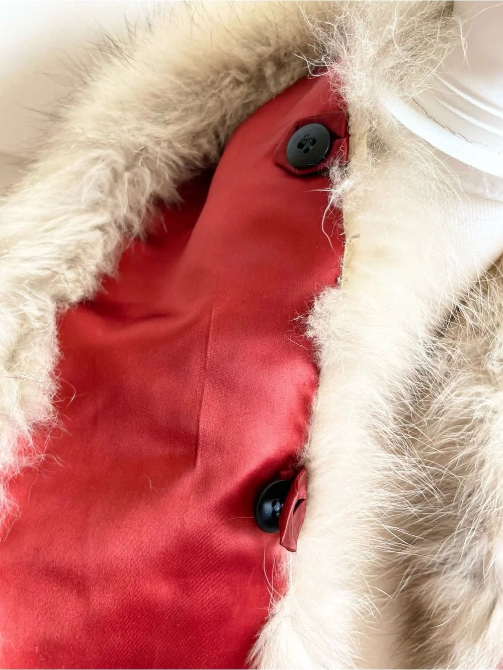 Vintage Fox Fur Stole Shawl 34” Dual Tone Vintage Luxury Fur Accessory